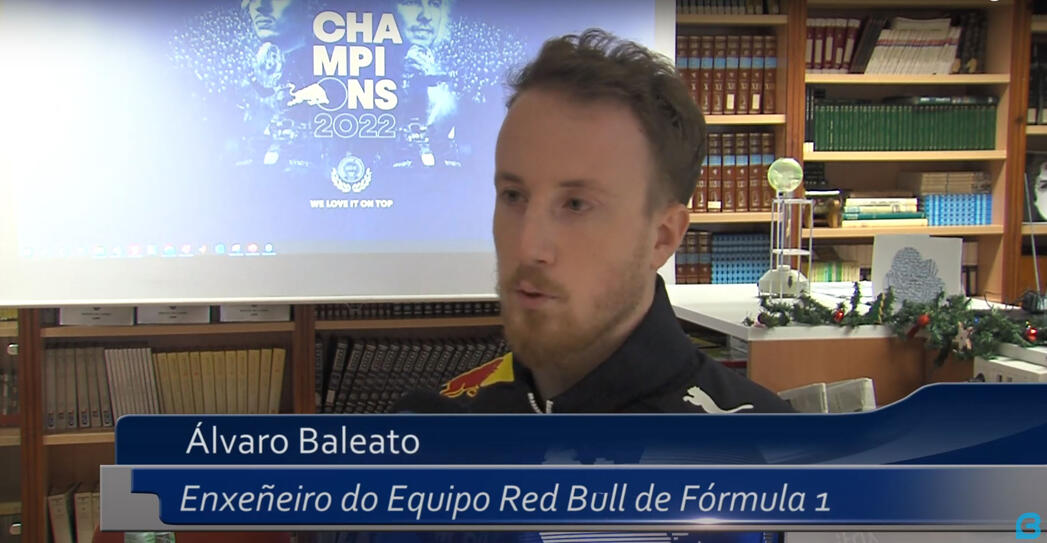 TV interview after talk at Coroso High School